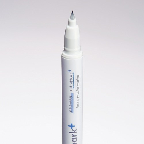 Kokuyo Mark+ Çift Taraflı ( Fosforlu ve Fineliner) Kalem Blue/Blue