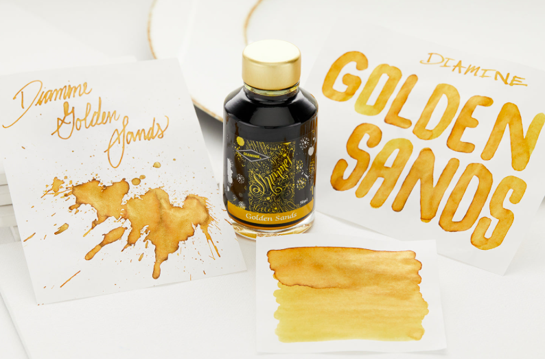 Diamine Shimmer Shimmertastic Ink, Golden Sands, Mürekkep 