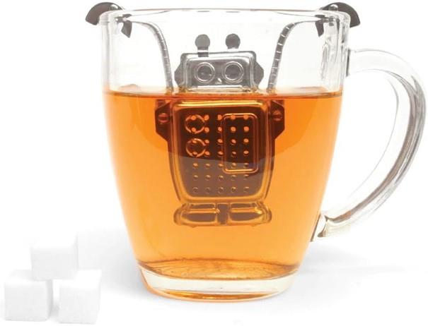 Kikkerland A Robot-Shaped Tea Set Poşet Çay Tutucu