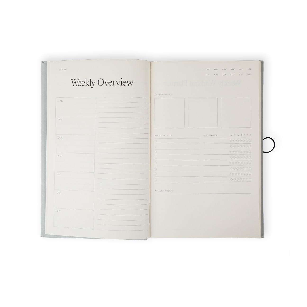 Fundaze Özel Tasarım Daily Planner Gri