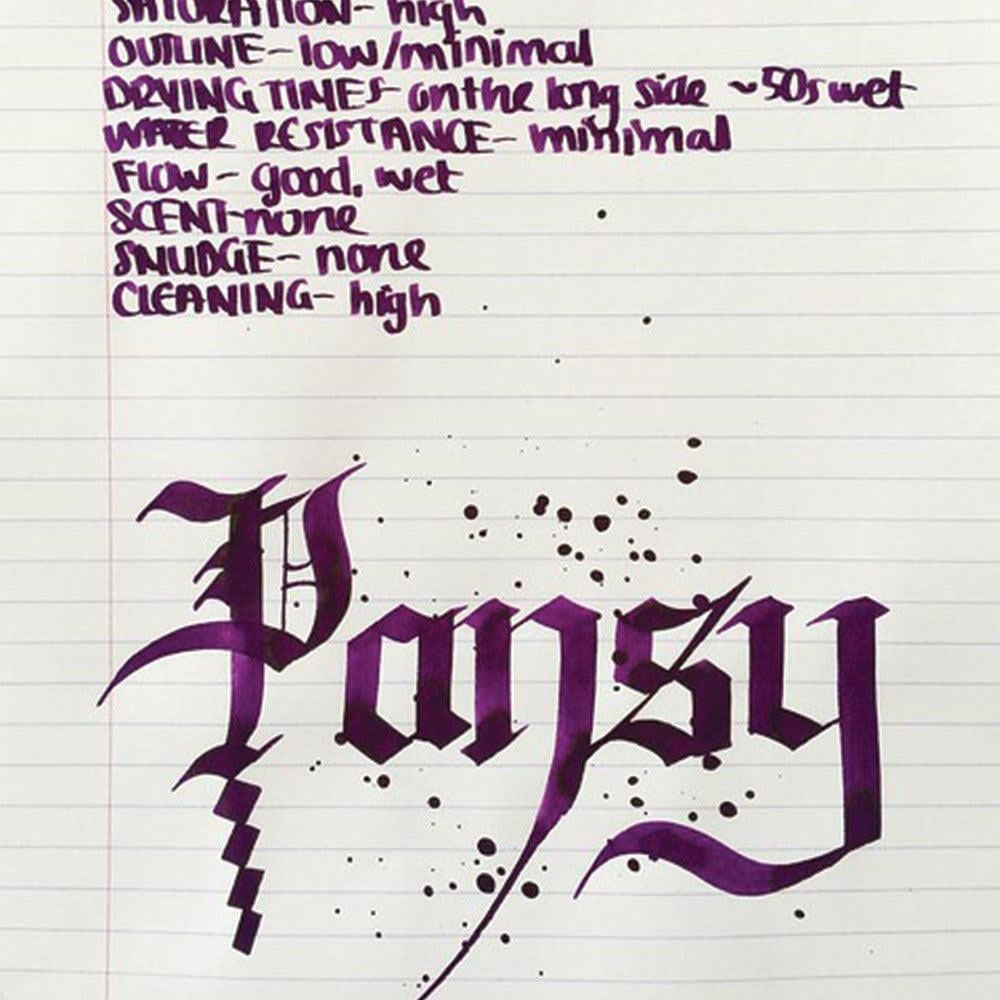 Diamine Flower Collection 30 ml Mürekkep Pansy
