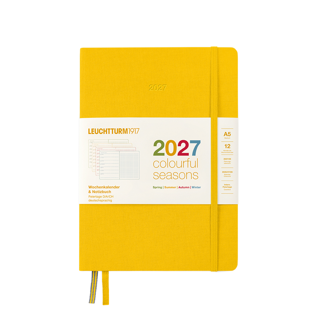 Leuchtturm1917 Planner 2027 - 12M Colourful Seasons Haftalık Planner & Notebook Medium A5 2027 Noktalı İngilizce 400369