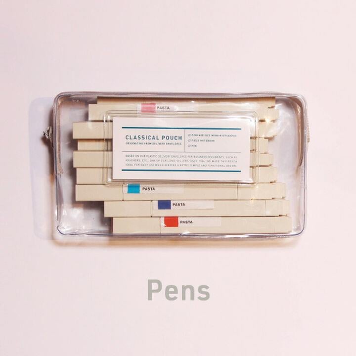 Kokuyo Classic Pouch Kalemlik Transparent 