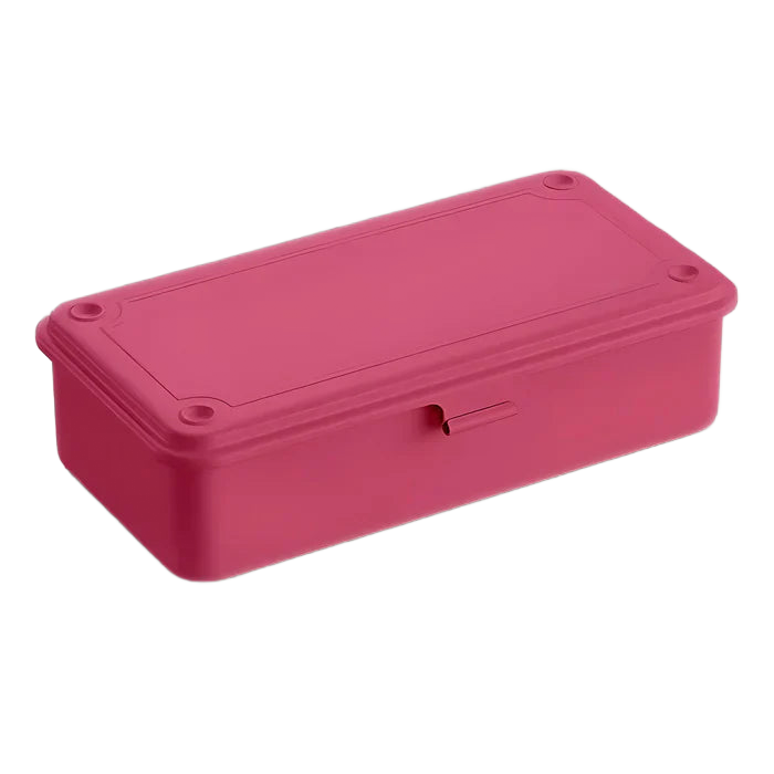 Toyo Steel T-190 Tool Storage Box Shocking Pink Metal Saklama Kutusu
