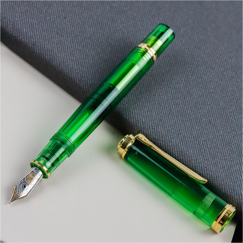 Pelikan Souveran M800 Dolma Kalem Green Demonstrator F Uç