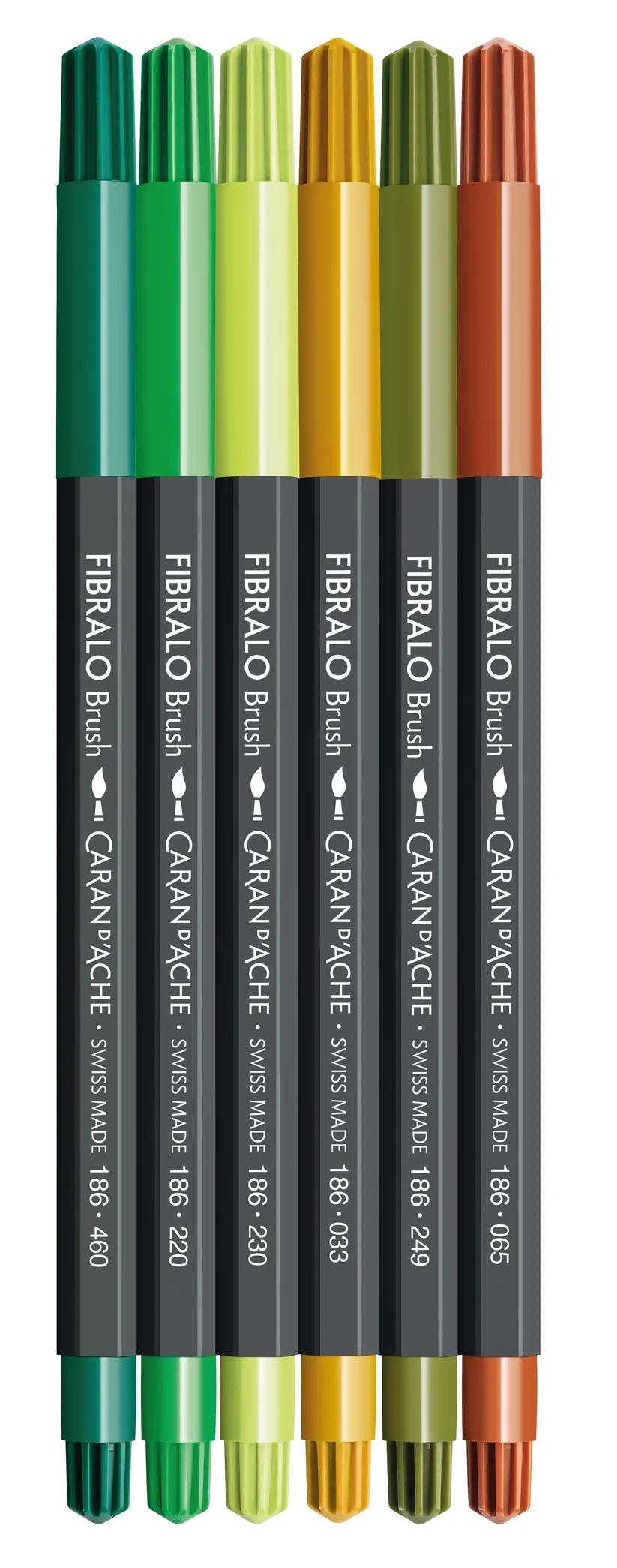 Caran d'Ache Fibralo™ Brush Botanik 6'Lı Keçeli Kalem Seti 186-804