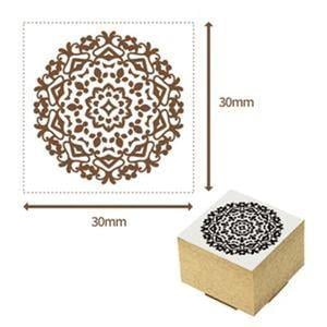 Syachihata Craft stamp, Western pattern, Vol.2 30 x 30mm 022