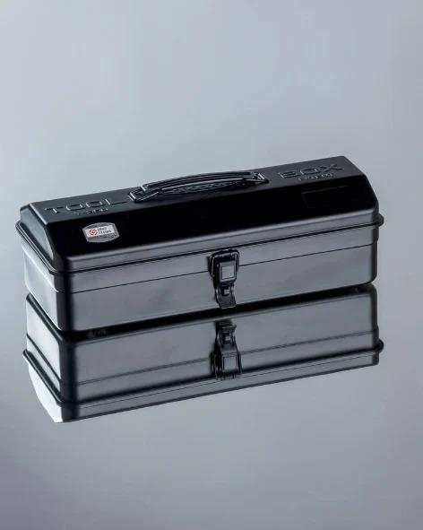Toyo Steel Y-350 Tool Storage Box Black Metal Saklama Kutusu