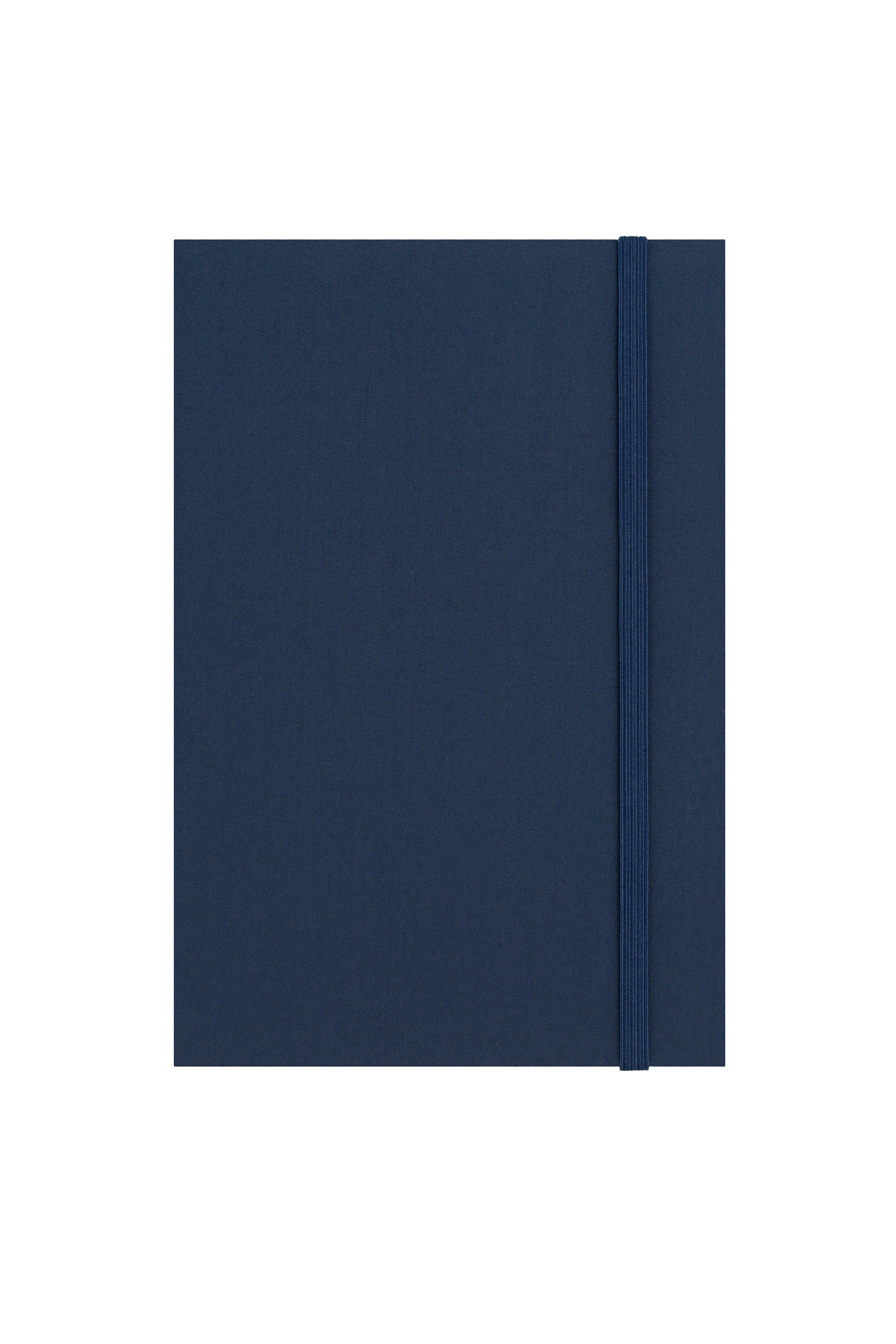 Laton Kokea A5 Keten Kumaş Sert Kapaklı Defter Navy Blue