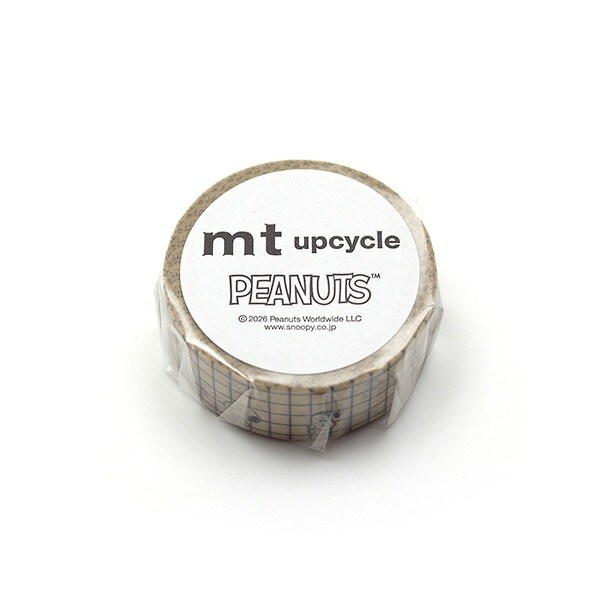 MT Upcycle Peanuts Snoopy ve Kareler Desenli Washi Bant 15 mm × 5 m