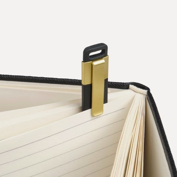 Flexilight Pen Bookmark Black&Gold With Refills - Kalem Kitap Ayracı Siyah&Altın (Yedek Kartuşlu)