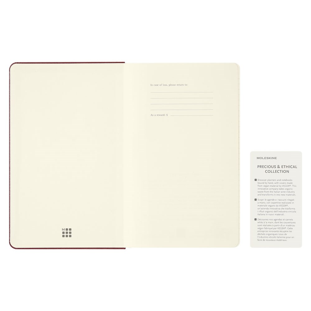 Moleskine Year of the Horse Vegea Fire Red Gift Box Sert Kapak 13x21 Çizgili Defter