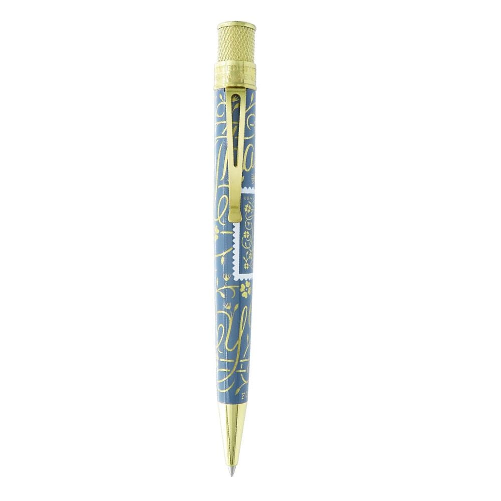 Retro 51 USPS Thank You Stamp Roller Kalem Blue Gray PRR-2259
