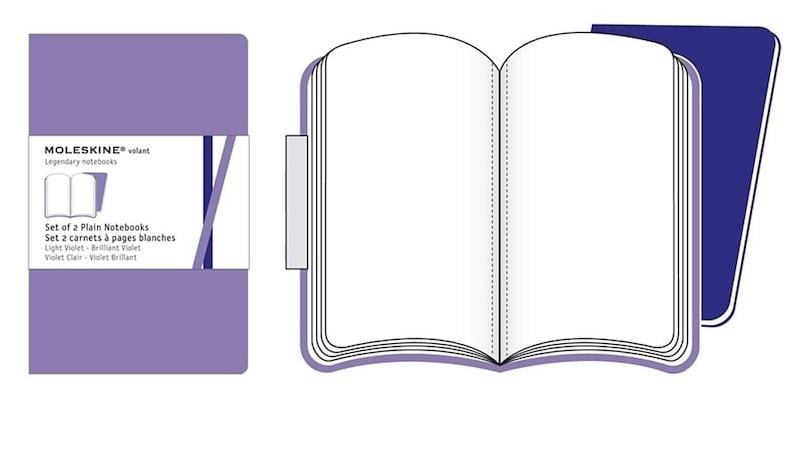 Moleskine Volant Legendary Notebooks Set of 2 Violet Defter 9x14 cm