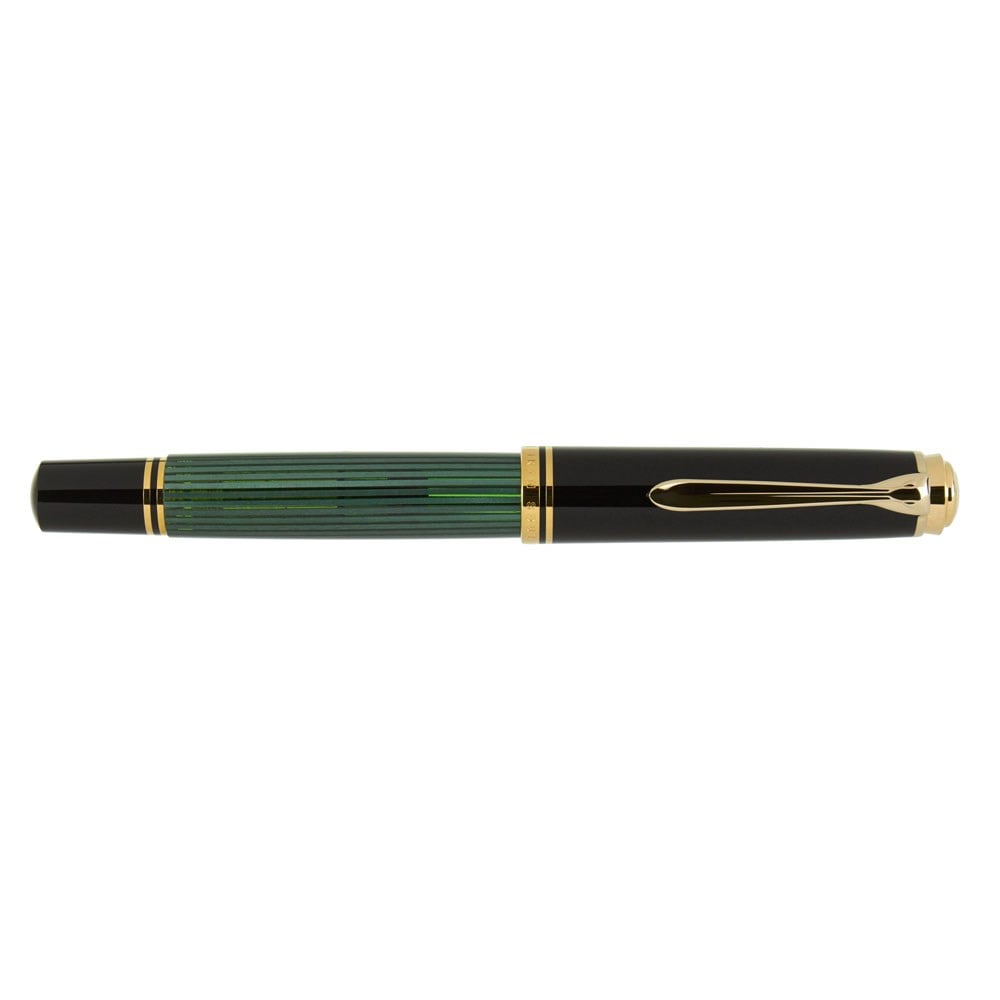 Pelikan Souveran M800 Green Black Fountain Dolma Kalem EF Uç