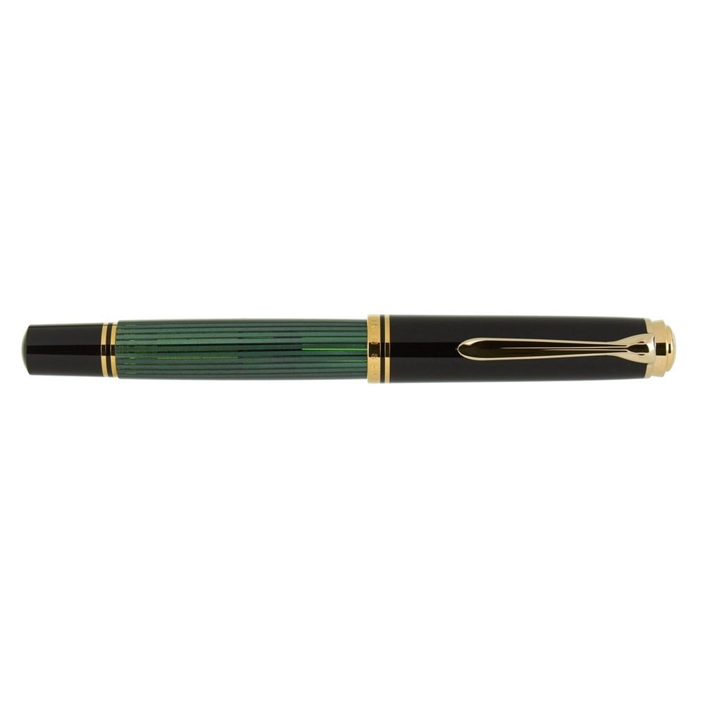 Pelikan Souveran M800 Green Black Fountain Dolma Kalem EF Uç