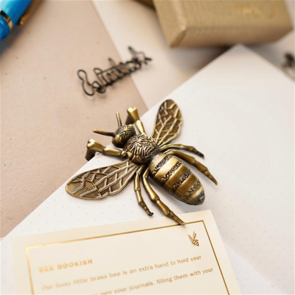 Esterbrook Bee Buzz Page Holder Brushed Brass Kitap Tutucu