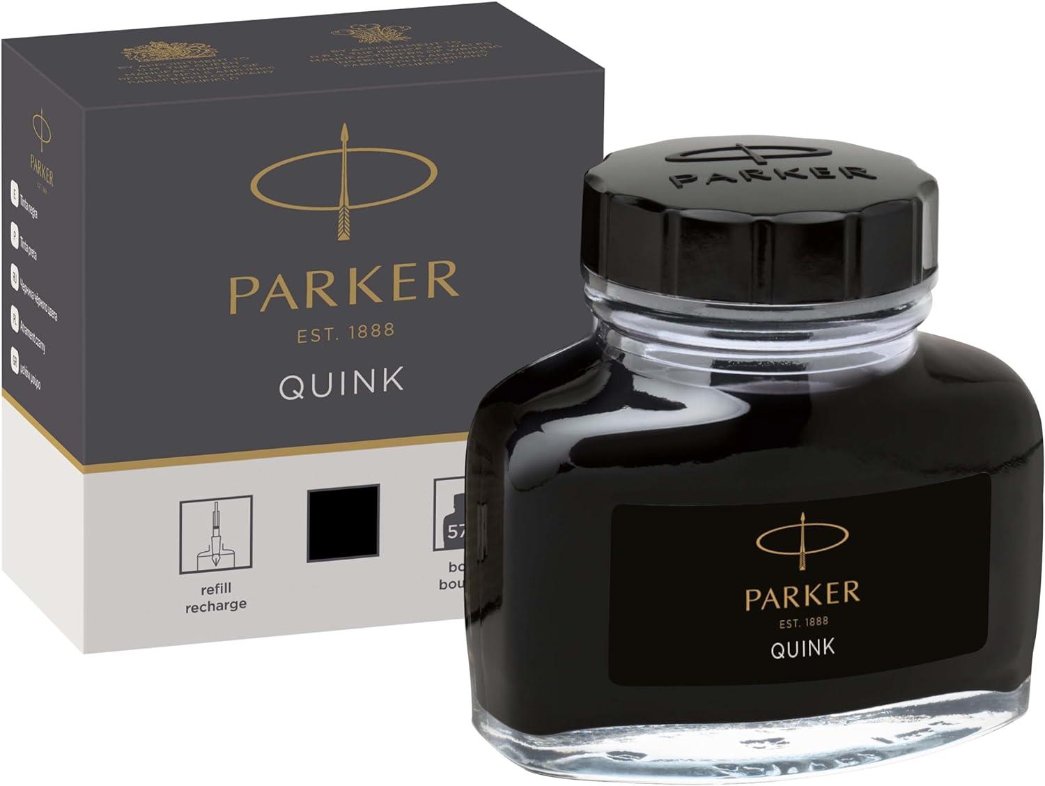 Parker Quink Yıkanabilir Şişe Mürekkep Siyah