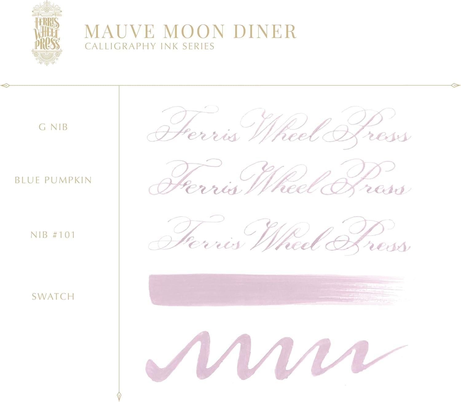 Ferris Wheel Press Mauve Moon Diner Kaligrafi Şişe Mürekkep - 28 ml
