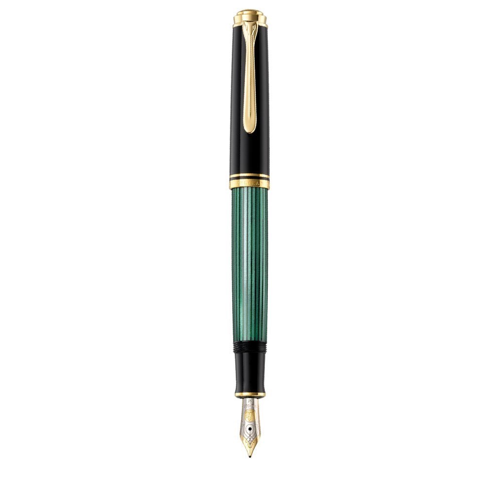 Pelikan Souveran Series M600 Green Black Fountain Dolma Kalem EF Uç