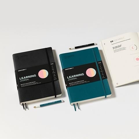 Leuchttrum 1917 Learning Journal Composition (B5), Flexcover, Black, 367497