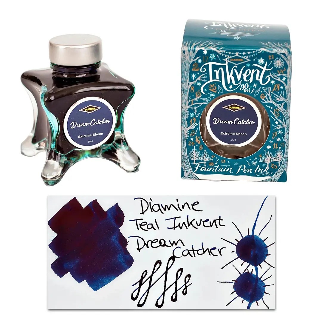 Diamine Inkvent Teal Calender Dreamcatcher Extreme Sheen Mürekkep