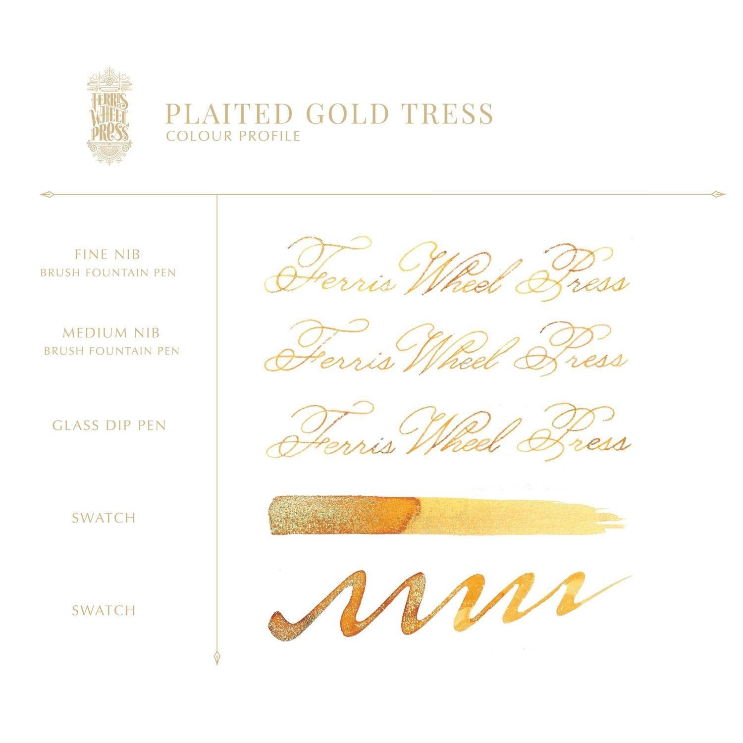 Ferris Wheel Press 20 ml Şişe Mürekkep Plaited Gold Tress