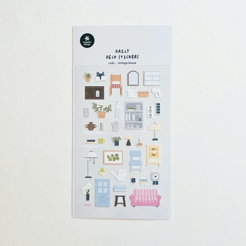 Suatelier Deco Sticker Seti Vintage House