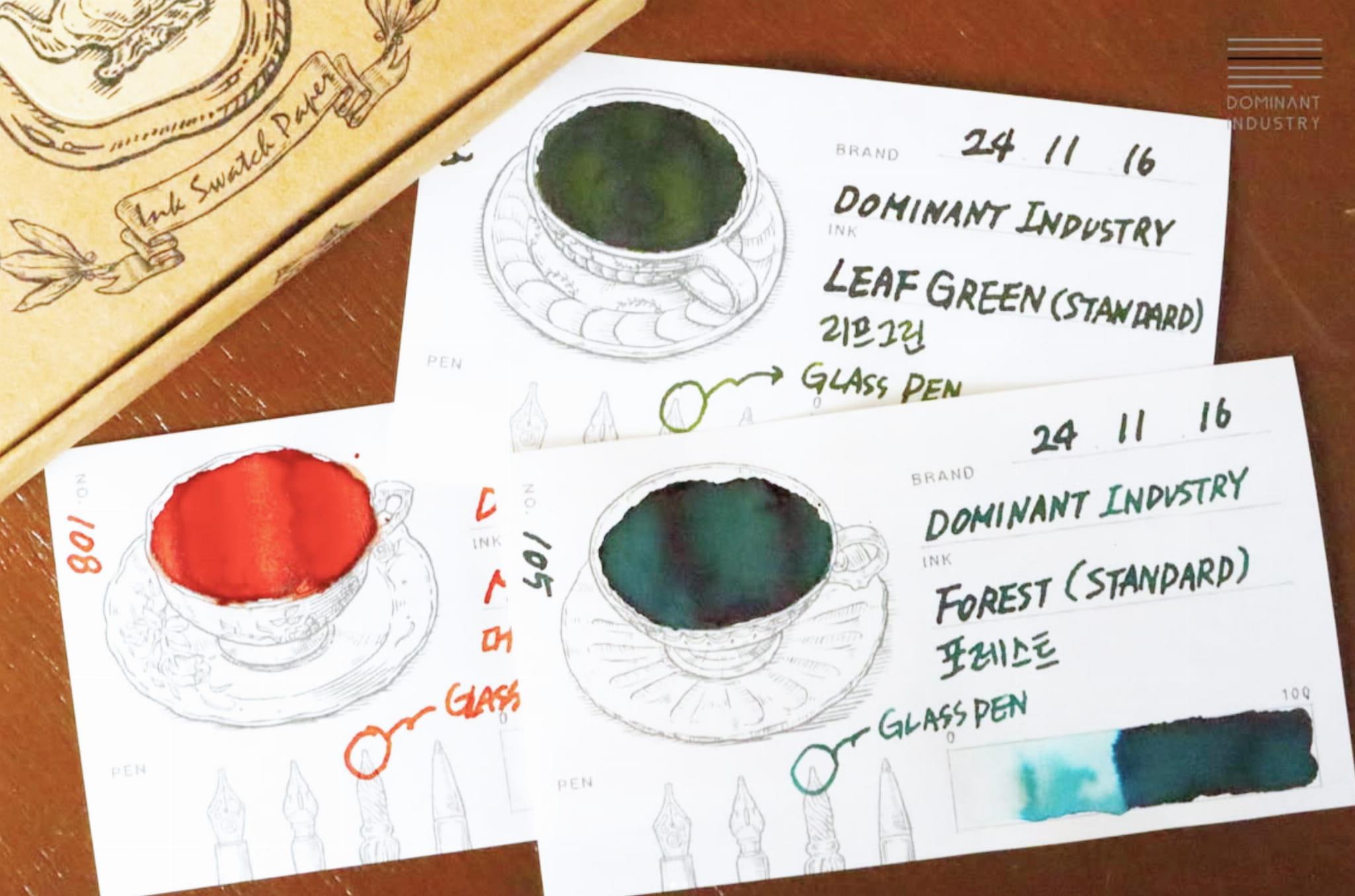 Dominant Industry Mürekkep Deneme Kağıdı Ink Tea Time