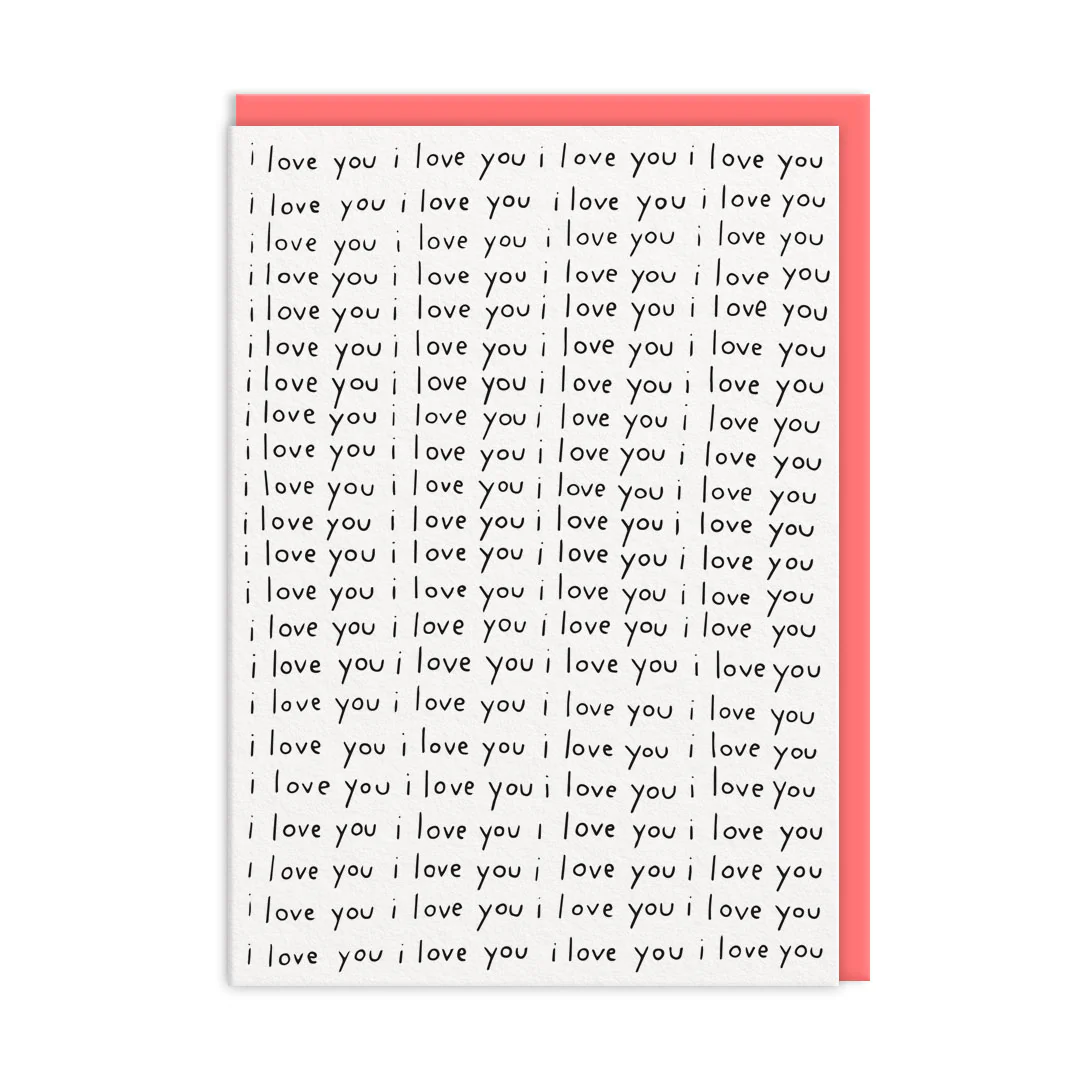 Ohh Deer Ashkahn Tasarımı A6 Kartpostal I Love You 11064