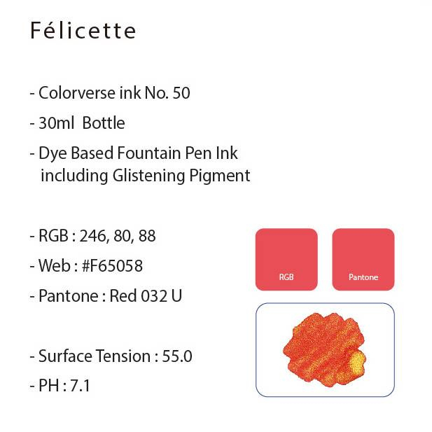 Coloverse No.50 Félicette - Glistening Series   Mürekkep