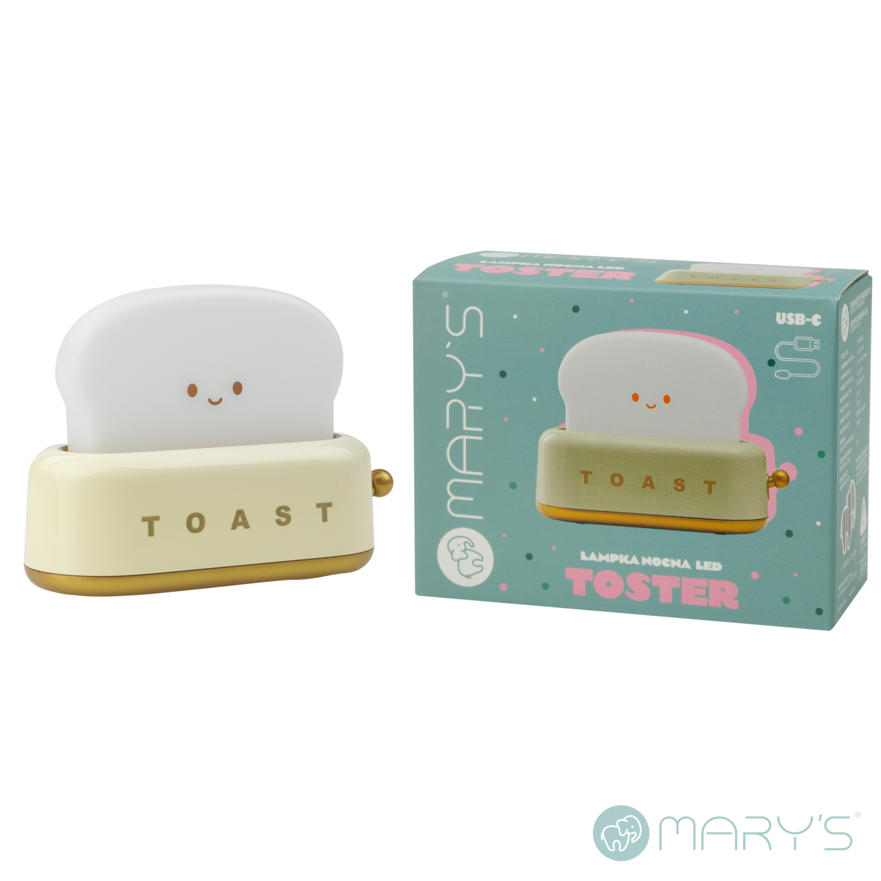 Mary's Toaster Yellow Led Gece Lambası