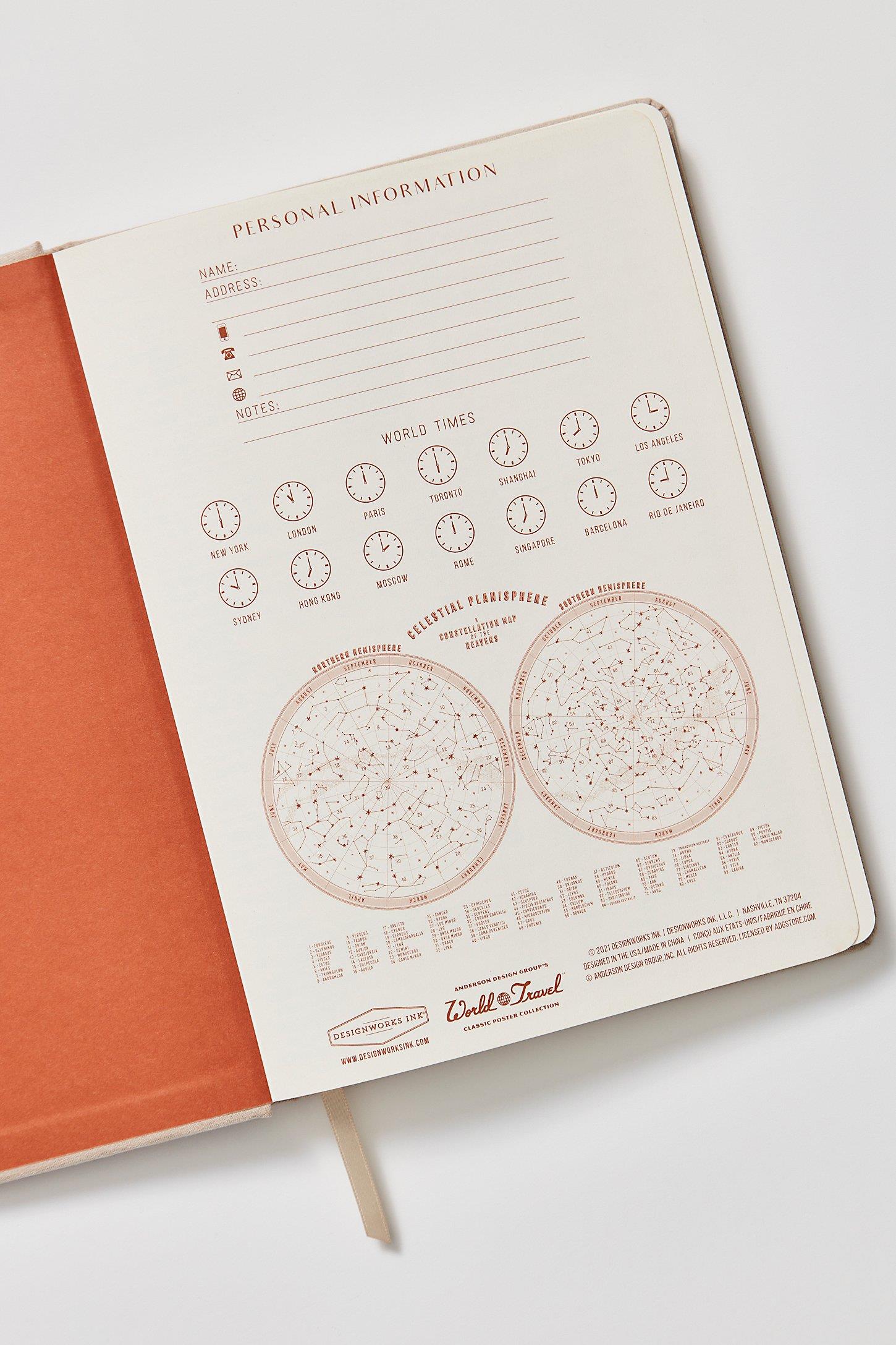 DesignWorks Ink Jumbo Travel Journal Defter