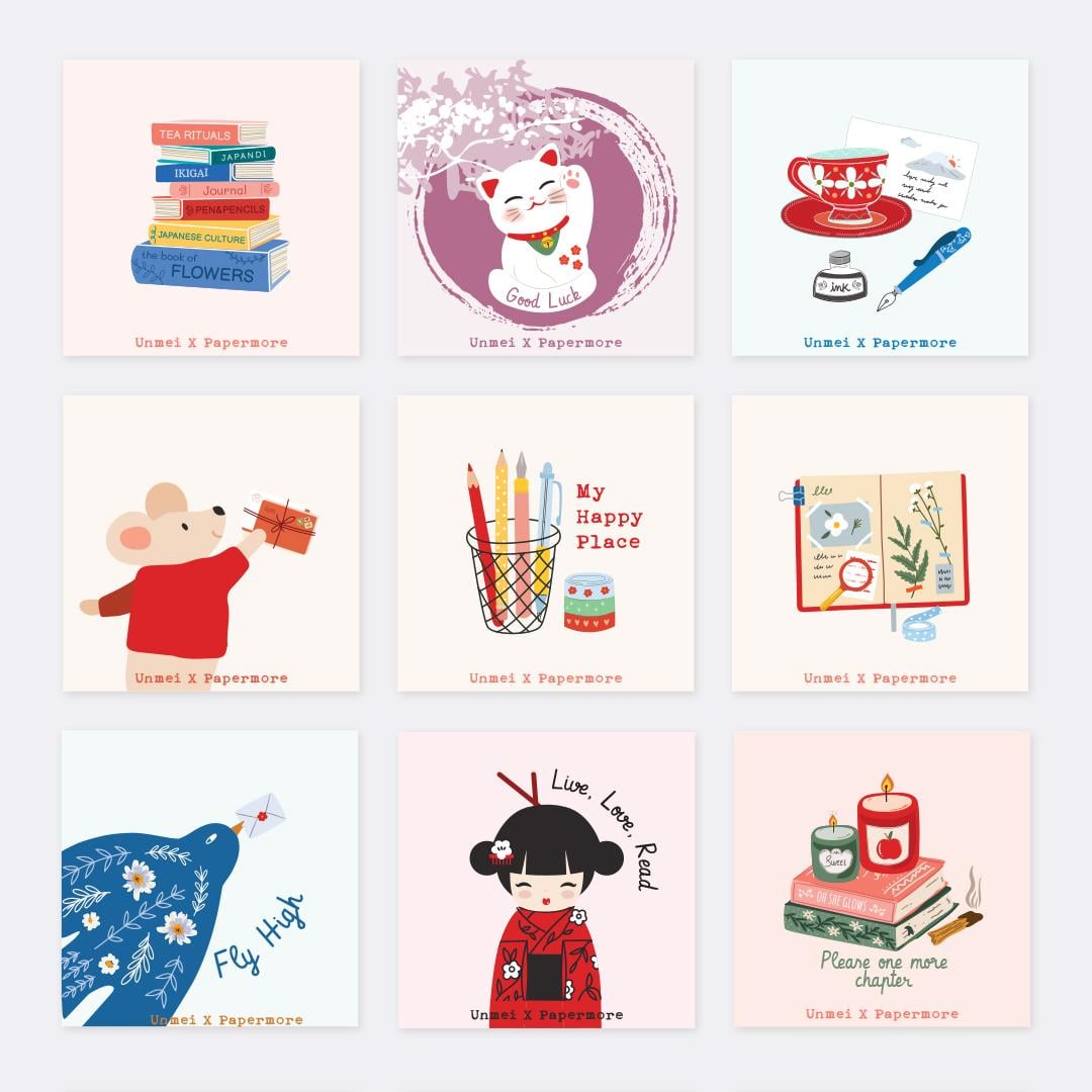 Unmei x Papermore Sticker Seti
