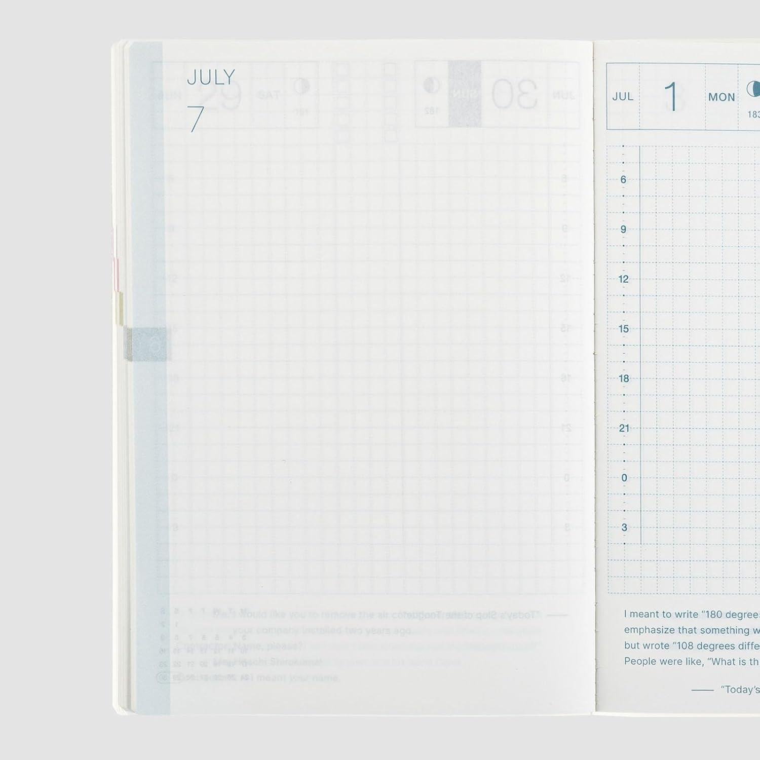 Hobonichi Techo HON A6 Japanese Edition 2024 Black