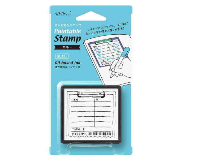 Midori Paintable Penetration Stamp Damga - Large Size Money 35394006