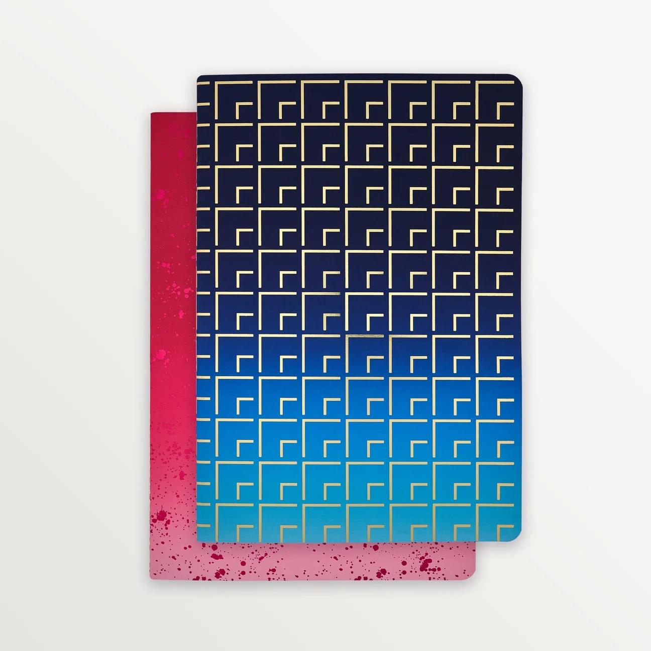 EPISODE OMBRE OMBRE MIX SET OF 2 B5 NOTEBOOKS