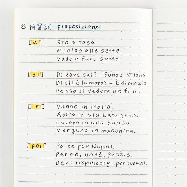 Hobonichi Çizgili Notebook - A6, Light Blue Defter