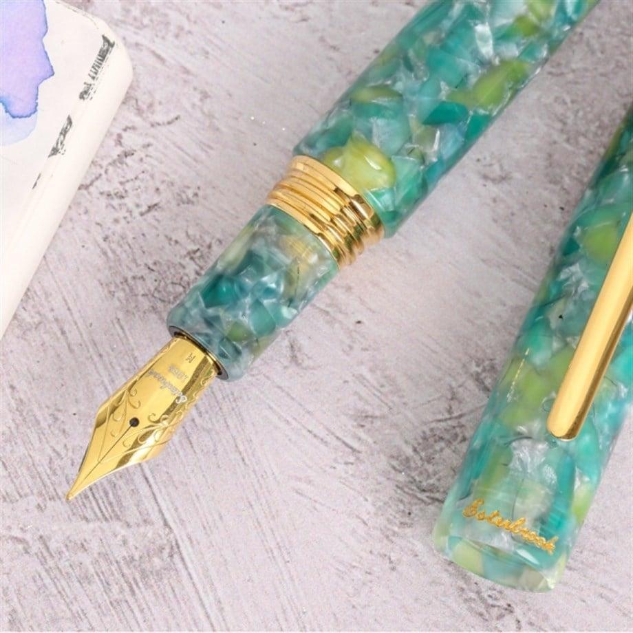 Esterbrook Estie Dolma Kalem Sea Glass Gold  Extra Fine