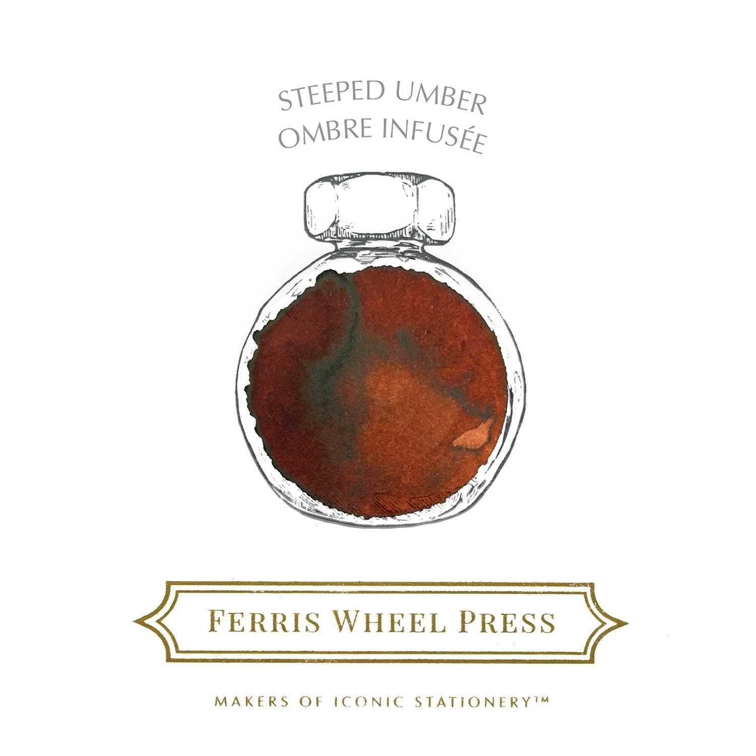 Ferris Wheel Press 38 ml Şişe Mürekkep Steeped Umber