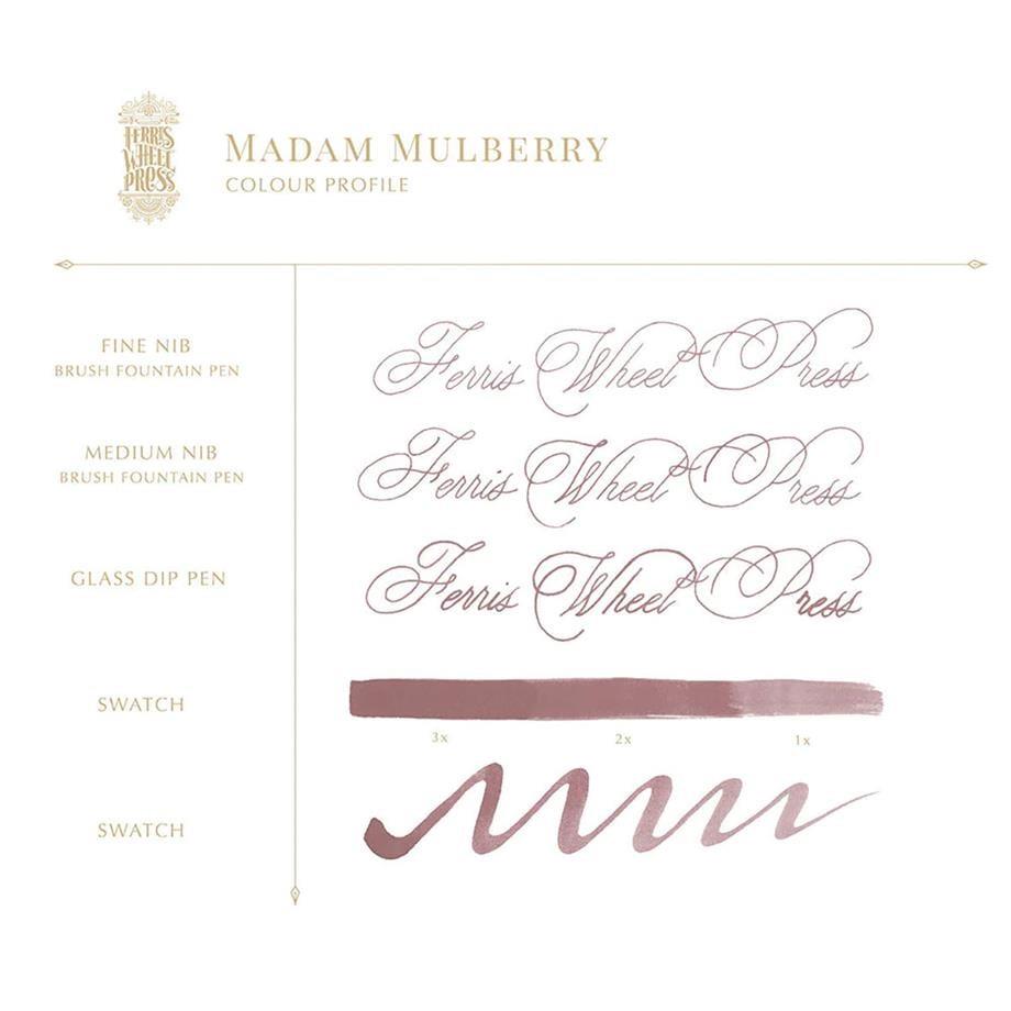 Ferris Wheel Press 38 ml Şişe Mürekkep Madam Mulberry