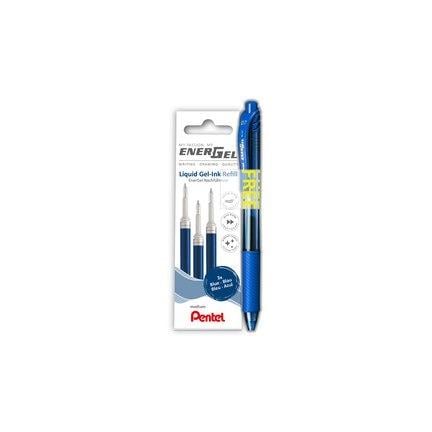 Pentel Energel LR7-3A-PROMO Jel Kalem ve 3 adet Refill ( Yedek) Set 0.7 mm Mavi