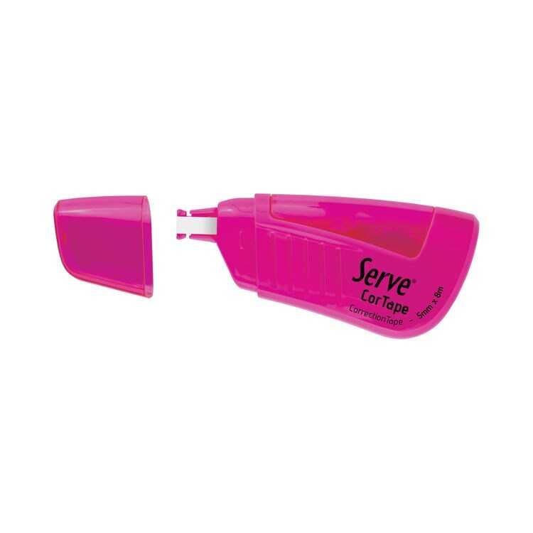 Serve Cortape 5mmx8mt Şerit Silici Neon Pembe