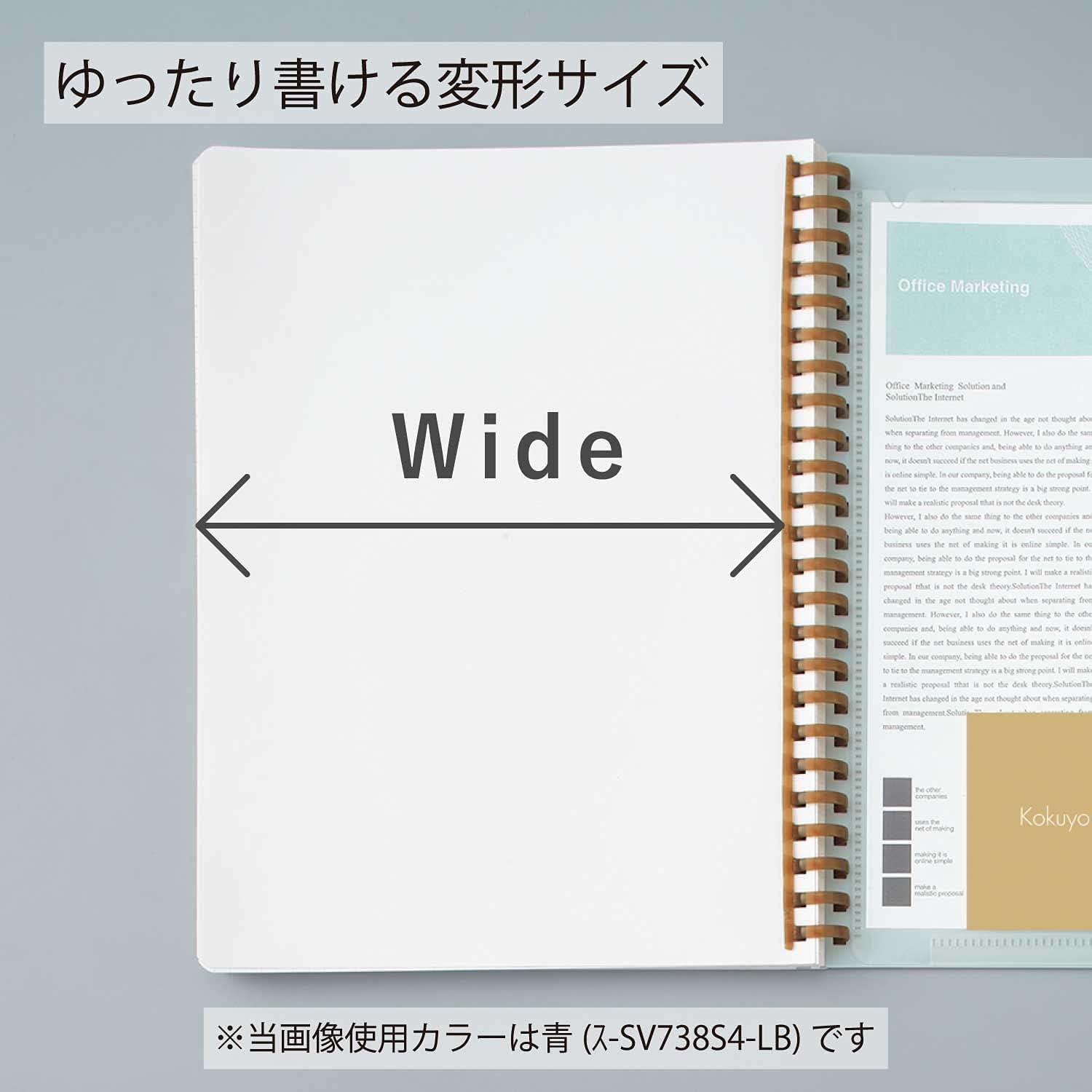 Kokuyo Sooofa Soft Ring Defter 4 mm Kareli  80 Sayfa, Geniş A5  Warm Grey