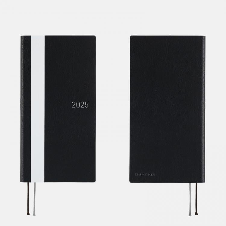 Hobonichi Techo Weeks Japanese Version - White Line Black 2025 Jan. Start