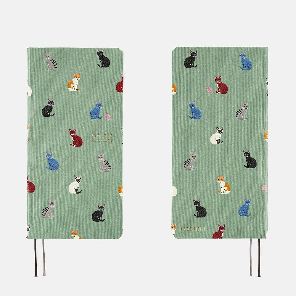 Hobonichi Weeks Japanese Version 2024 Jan. Start Hobonichi Weeks Bow & Tie: Cats & Me 