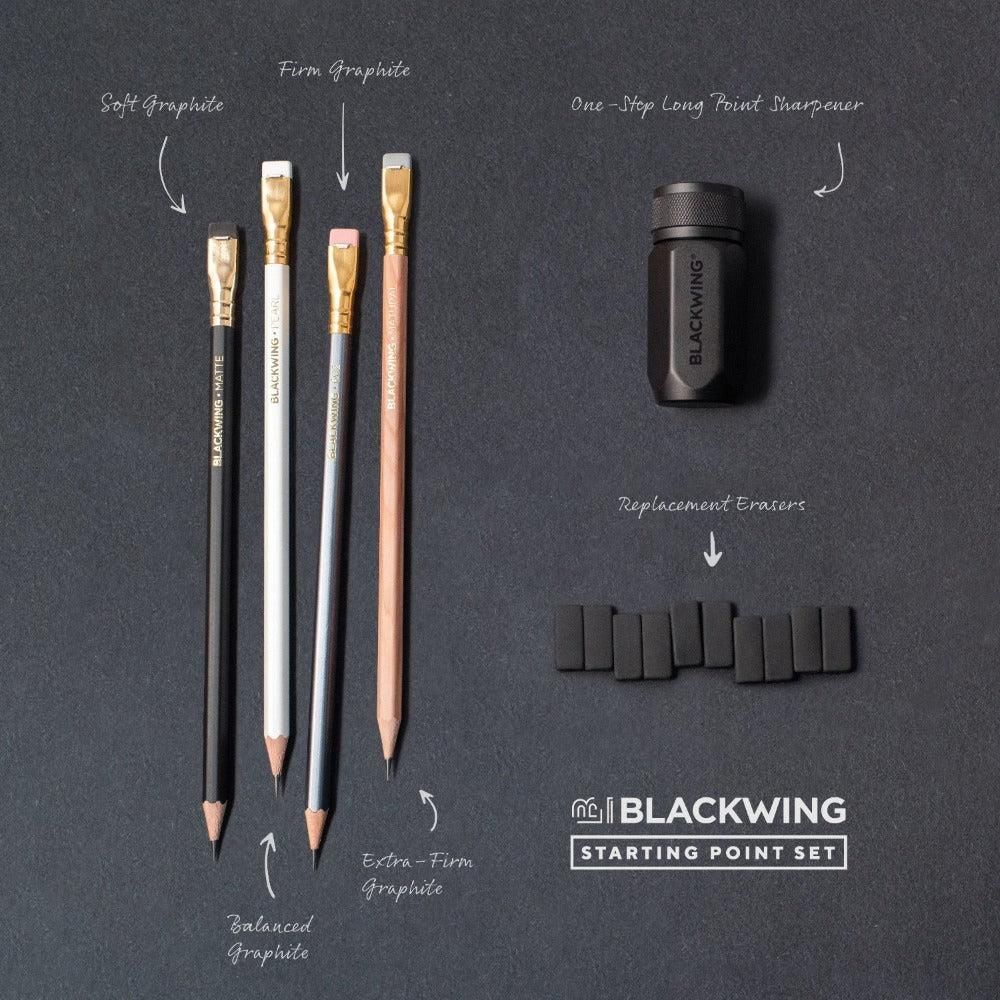 Palomino Blackwing Starting Point Set Kalem, Silgi ve Kalemtıraş Hediye Seti