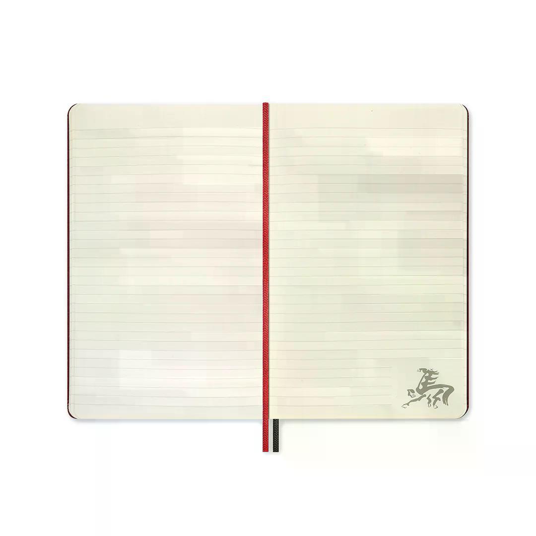 Moleskine Year of the Horse Limited Edition Sert Kapak Çizgili Defter Kırmızı