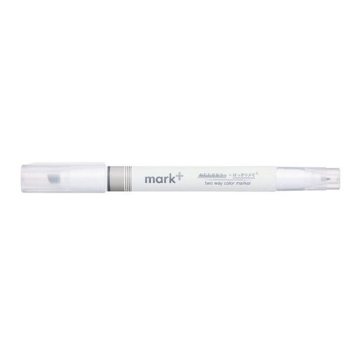 Kokuyo Mark+ Çift Taraflı ( Fosforlu ve Fineliner) Kalem Grey