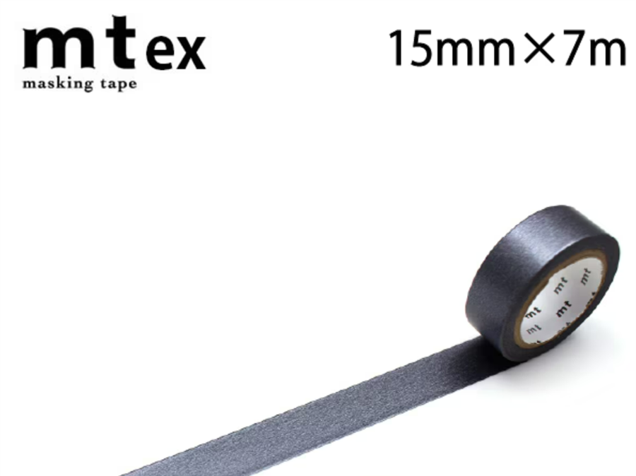 Kamo-i Masking Washi Tape 15mmx7m Gunmetaric